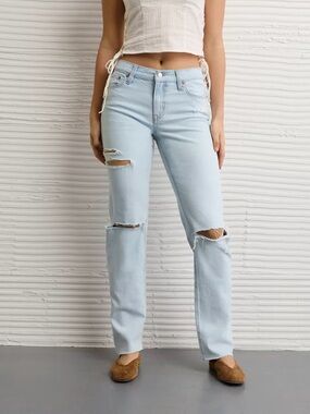 AE High-Waisted Straight Jean👖